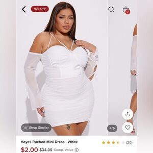 Hayes Ruched Mini dress